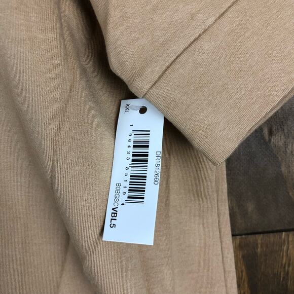 Daily Ritual Womens Sweater Brown Crew Neck Short Sleeve Modal Blend Stretch XXL - Picture 7 of 13